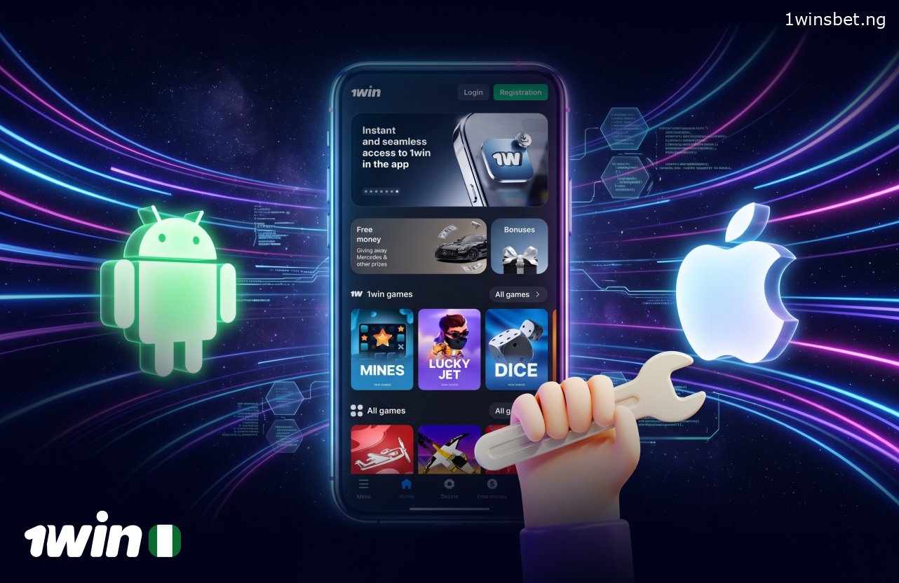 The 1win app impresses Nigerian users with its elegant look and powerful functions, running smoothly on both Android and iOS